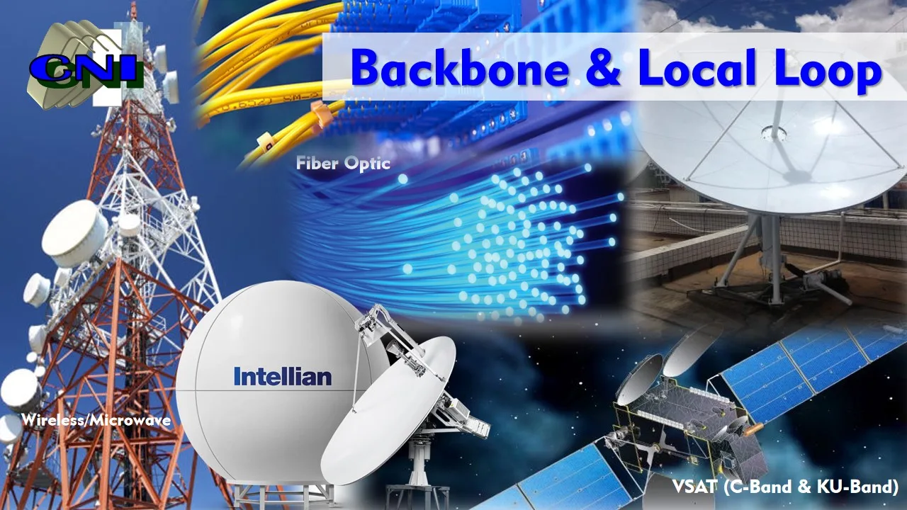 PNI network backbone and local loop