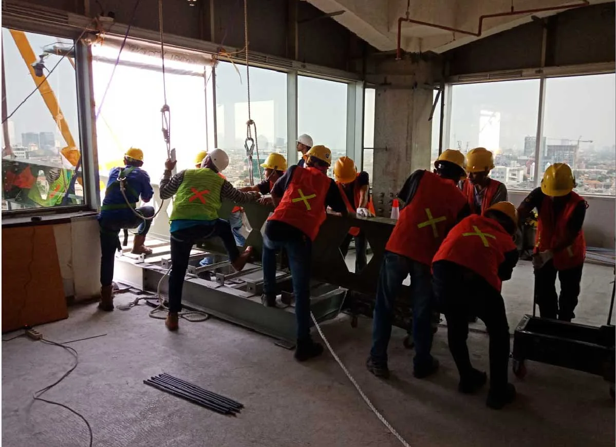 Civil building work